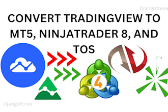 code and convert tradingview strategy to thinkorswim ninjatrader 8 script