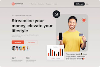develop fintech landing page fintech website web3  website