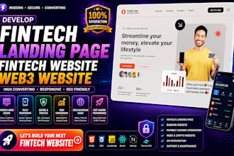 develop fintech landing page fintech website ai   website