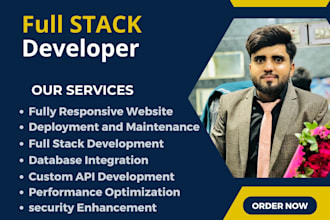 be your full stack web developer custom website development