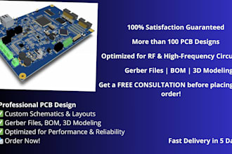 design schematics, pcb layouts and solve exercises