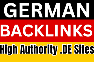 do 100 german backlinks on high authority de sites