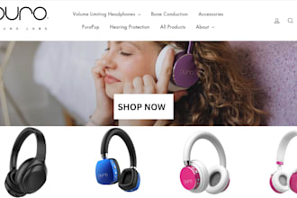 design 7 figure headphone shopify store gadget store gadget electronics website