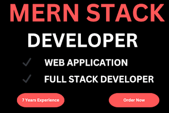 develop custom mern stack web applications as a mern stack developer