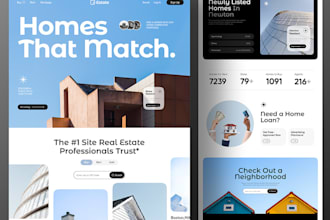 design a unique real estate website property management and integrate idx mls