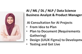ai projects business analyst or product manager ai consultant