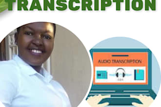 transcribe your audio or video into a text transcript