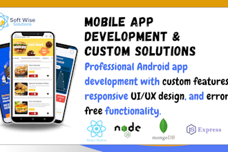 develop custom android apps, convert web to mobile, and bugs fixing