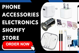 design electronics ecommerce website phone accessories electronics shopify store