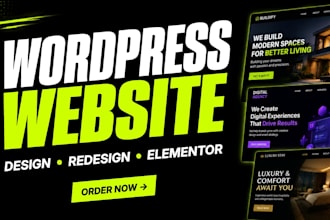 design wordpress website, business website or wordpress redesign