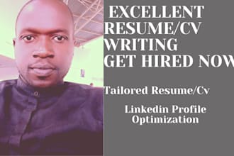 write a professional resume and CV