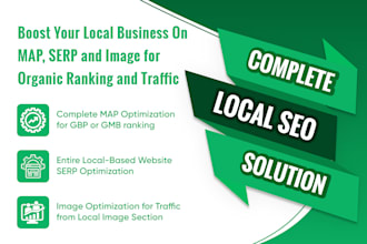 boost your local business on map serp and image for organic ranking and traffic