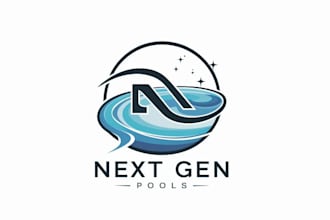 design eye catching significant pools logo