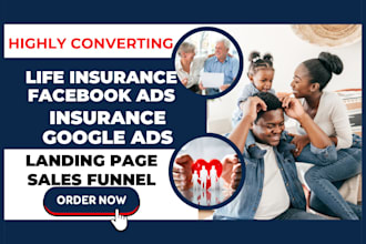 generate life insurance leads insurance leads insurance landing page sales funne