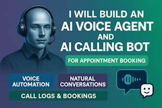 build ai agent, ai voice agent, ai calling agent for appointment agent ia
