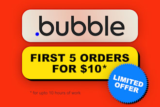 be your bubble io developer for saas or mvp websites