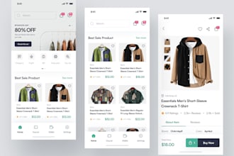 develop online marketplace app, retailer app, shopping app like alibaba and temu