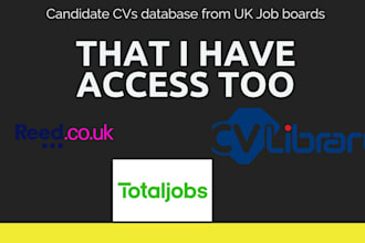 source bulk candidates cvs from reed cvl library total jobs