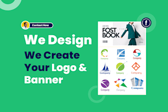 create unique design to elevate your business brand logo, banner