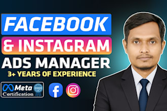 manage facebook ads, instagram ads, meta ad campaigns for leads and sales