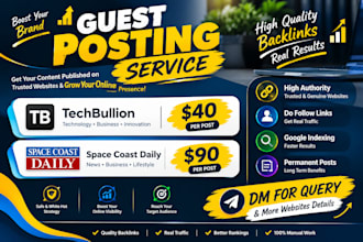 do guest post on tech bullion and space coast daily
