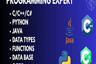 code cpp, python, java, c, c sharp , programming and coding projects and tasks