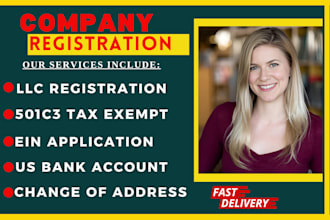 register your llc in wyoming, delaware, nevada, change of address, ein in US