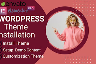 install wordpress theme and setup exactly like demo