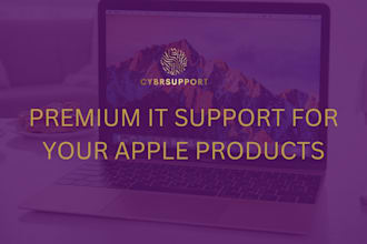 provide IT support for your apple computer or laptop