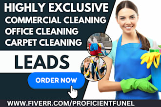 generate office cleaning commercial cleaning carpet cleaning home cleaning leads