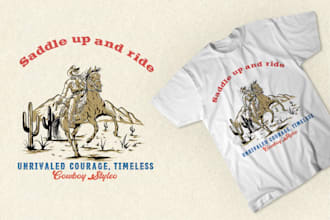 do vintage hand drawn illustration for tshirt