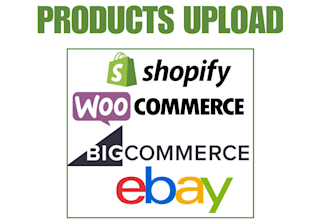 add products or upload products to shopify woocommerce or any ecommerce store