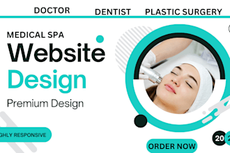 do medical spa website doctor dentist plastic surgery healthcare website design