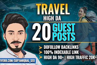 publish travel guest post, high da guest post on travel blog with SEO backlink