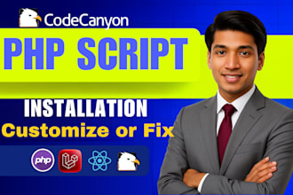install, customize or fix any PHP script or codecanyon laravel script