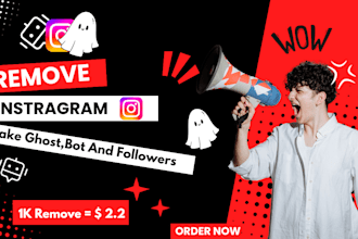 remove ghost bot followers for a clean instagram account for girls shoes store