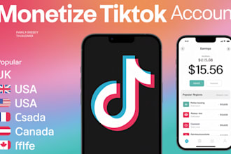 create professional tiktok account UK, germany and australia
