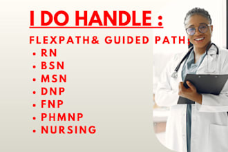 do flex path and guided path bsn, rn, msn, dnp and pmhnp