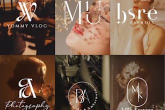 do creative luxury  business font logo