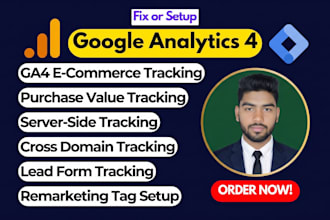 google analytics 4 setup and ga4 ecommerce tracking via GTM