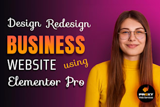 design redesign modern business, services type, personal portfolio website, blog