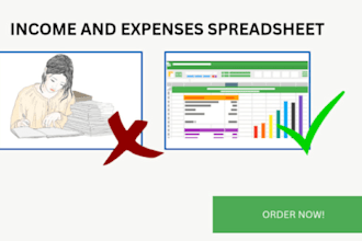 create a custom small business income and expense tracker spreadsheet