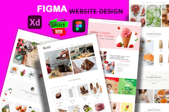 do your ecommerce website design in figma, figma design