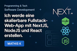 develop scalable web apps using nextjs and nodejs webapp entwicklung