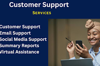 provide customer support, email support, chat support