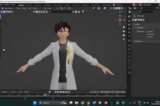 do 3d modeling, 3d sculpting ,vrchat character, vrc modelling