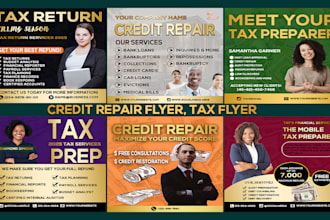 design amazing tax credit repair flyer