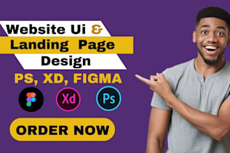 do ecommerce figma landing page, saas landing page, dashboard design, website