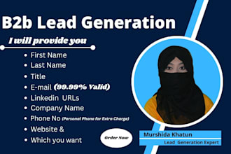 do b2b lead generation prospect list and email list building for your business