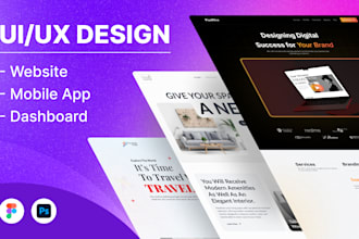 do a modern and user friendly website UI design in figma